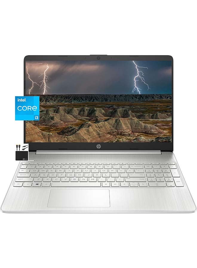 Newest Laptop With 15.6-Inch Display, Core i3-1115G4Processor/16GB RAM/256GBIntel Iris XE Graphics/Windows 11 English Natural Silver