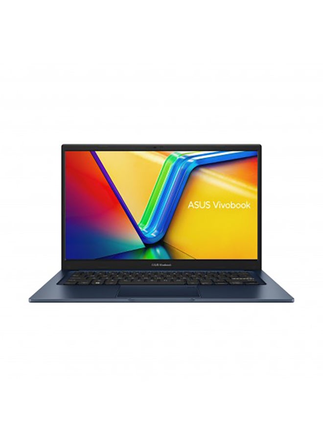 Vivobook 14 Slim Laptop With 14-Inch FHD Display, Core i5-1235U Processor/8GB RAM/512GB SSD/Iris Xe Graphics/Windows 11 Home English/Arabic Quiet Blue