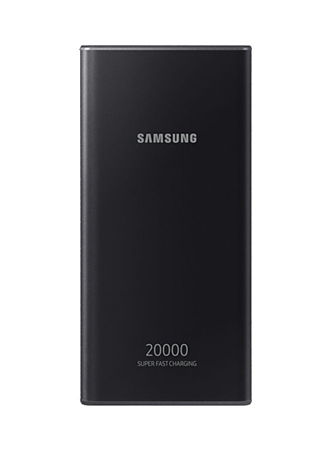 20000 mAh Super Fast Charge Power Bank dark grey