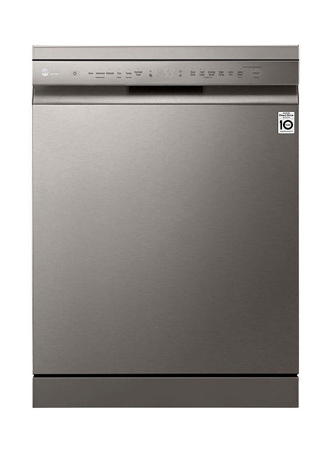 8 Programs 14 Place Settings Free Standing Dishwasher 1600 W DFB512FP Silver