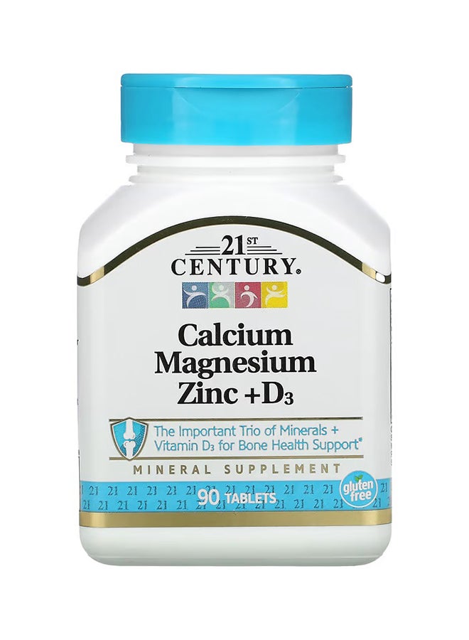 Calcium Magnesium Zinc + D3 90 Tablets