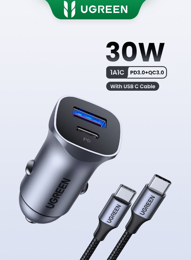 30W Dual Port Fast Car Charger