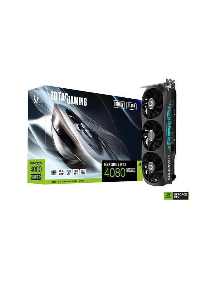 GAMING GeForce RTX 4080 SUPER Trinity Graphics Card, 16GB GDDR6X 256-Bit Memory, 2550 MHz Boost Clock, 23 Gbps Memory Speed, PCI Express 4.0 16x, 3x DP / HDMI, ZT-D40820D-10P Grey