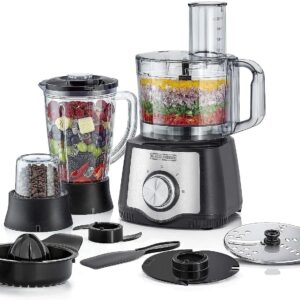 Black+Decker 600 W 29 Function Food Processor with Blender, Mill and Juicer, Black, FX650